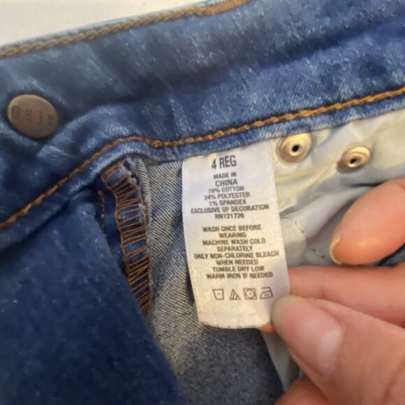 Y2K Women's Aeropostale High Waisted Jeggings Size 4 Regular Medium Blue Stretch - Picture 3 of 9